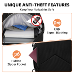 LAIMEIWEE Crossbody Sling Bag for Men & Women, Water-Resistant Chest Pack with RFID Blocking, Lightweight Travel Backpack with 11" iPad Compartment, Ideal for Hiking, Commuting, Outdoor Activities